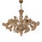 Italian Style Murano Glass in Transparent and Sand Chandelier by Simoeng 1