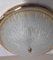 Vintage Ceiling Lamp with Ice Glass Shade on a Brass Mount, 1980s, Image 5