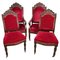 Restauration Mahogany Chairs, 1820s, Set of 4 1