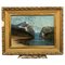 Willy Erik Helfert, Lakeside Alpine Landscape, 20th Century, Oil on Canvas, Framed 1