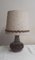 Vintage German Table Lamp with Fabric Shade, 1970s, Image 1