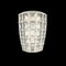 Lámpara de pared / Aplique Mid-Century de vidrio y hierro blanco de Limburg, Alemania, años 60, Imagen 4