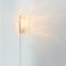 Mid-Century Glass & White Iron Wall Light/Sconce from Limburg, Germany, 1960s 6
