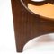 Rosewood Coffee Table with Leather Shelf and Glass Top, 1960s, Image 10