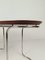 Oval Tubular Steel & Wood Console Table in the style of Giotto Stoppino for Bernini 16