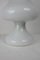 Lámpara de mesa hongo blanca, años 70, Imagen 6