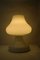 Lámpara de mesa hongo blanca, años 70, Imagen 5