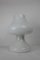 Lámpara de mesa hongo blanca, años 70, Imagen 4