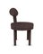 Moca Stuhl aus dunkelbraunem Tricot Stoff von Studio Rig für Collector 3