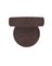 Silla Moca de tela de punto en marrón oscuro de Studio Rig para Collector, Imagen 5