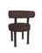 Moca Stuhl aus dunkelbraunem Tricot Stoff von Studio Rig für Collector 4