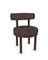 Moca Stuhl aus dunkelbraunem Tricot Stoff von Studio Rig für Collector 2