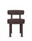 Moca Stuhl aus dunkelbraunem Tricot Stoff von Studio Rig für Collector 1