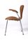 Chaise en Cuir par Arne Jacobsen pour Fritz Hansen 8