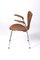 Chaise en Cuir par Arne Jacobsen pour Fritz Hansen 9