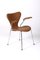 Chaise en Cuir par Arne Jacobsen pour Fritz Hansen 3