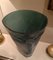 Jarrón veneciano refinado de vidrio satinado con cara verde esmeralda, Imagen 5