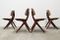 Pelican Dutch Teak Dining Chairs by Louis van Teeffelen for Webe, 1960s, Set of 4 3