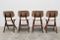 Pelican Dutch Teak Dining Chairs by Louis van Teeffelen for Webe, 1960s, Set of 4 7