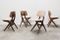 Pelican Dutch Teak Dining Chairs by Louis van Teeffelen for Webe, 1960s, Set of 4 6