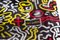 Bandeja vintage de Keith Haring para Café Des Arts, años 90, Imagen 4