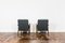 Large Mid-Century Armchairs in Black, 1960s, Set of 2, Image 5
