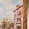 Artista de la escuela continental, escena veneciana, años 80, óleo sobre lienzo, enmarcado, Imagen 4