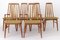 Danish Teak Eva Chairs by Niels Koefoed, 1960s, Set of 6 4
