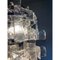 Transparenter und silberner Kronleuchter aus Muranoglas von Simoeng 3