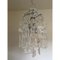 Transparent and Silver Chandelier in Murano Glass by Simoeng 10