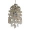 Transparent and Silver Chandelier in Murano Glass by Simoeng 1