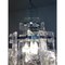 Transparenter und silberner Kronleuchter aus Muranoglas von Simoeng 6