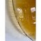 Italienische Wandlampe aus bernsteinfarbener Muranoglasscheibe und Messing Metallrahmen von Simoeng 7