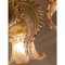 Lampadario in vetro di Murano dorato di Simoeng, Italia, Immagine 3