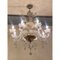 Lámpara de araña estilo italiano de cristal de Murano transparente de Simoeng, Imagen 6