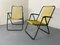 Italian Metal Spaghetti String Folding Garden Chairs, 1950s, Set of 2 5