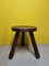 French Wooden Tripod Stool, 1970s, Image 1