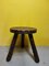 French Wooden Tripod Stool, 1970s, Image 2