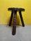 French Wooden Tripod Stool, 1970s, Image 7