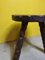 French Wooden Tripod Stool, 1970s, Image 6