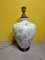 Large Porcelain Table Lamp with Flowers, 1980s, Image 2