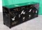 Chinoiserie Black Laquered Sideboard with Four Drawers and Shelves 9