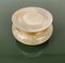 Italian Carved Round Green Onyx & Marble Box with Gilded Lionfeet, 1950s 7