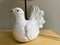 Rustikale portugiesische Tischlampe aus weißer Keramik Dove Bird, 1970er 3