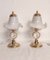 Crystal Table Lamps. Italy, 1970s, Set of 2 3