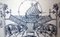 Silvio Gambini, Studio A di cancello in ferro battuto, Disegno su carta, XX secolo, Con cornice, Immagine 3