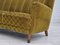Vintage Danish Three-Seater Curved Sofa in Velour and Beech, 1960s, Image 20