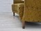 Sofá curvado danés vintage de terciopelo y haya, años 60, Imagen 18