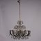 Brass and Crystal Chandelier 1
