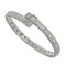Bracelet Jonc Diamants Tectonic en Or Blanc de Cartier 3